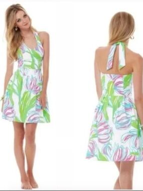 Lilly Pulitzer Ross Halter Fit & Flare Dress